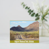 Nationaal Park Saguaro, Briefkaart van Tuscon Ariz (Staand voorkant)