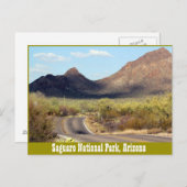 Nationaal Park Saguaro, Briefkaart van Tuscon Ariz (Voorkant / Achterkant)