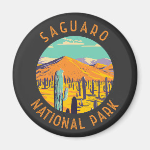 Nationaal Park Saguaro Cacti - drukke cirkel Magneet
