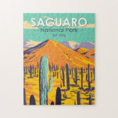 Nationaal Park Saguaro Cacti in het voorjaar van d Legpuzzel (Verticaal)