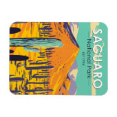 Nationaal Park Saguaro Cacti in het voorjaar van d Magneet (Horizontaal)