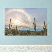 Nationaal park Saguaro Canvas Afdruk (Insitu (Houten vloer))