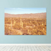 Nationaal park Saguaro Canvas Afdruk (Insitu (Houten vloer))