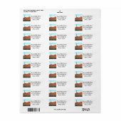 Nationaal park Saguaro Etiket (Full Sheet)