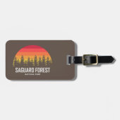 Nationaal park Saguaro Forest Bagagelabel (Voorkant horizontaal)