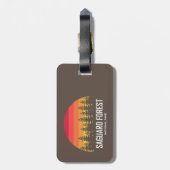 Nationaal park Saguaro Forest Bagagelabel (Achterkant verticaal)