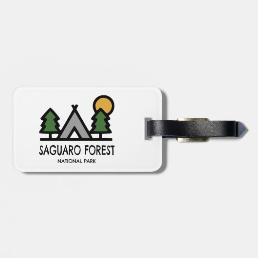 Nationaal park Saguaro Forest Bagagelabel (Achterkant horizontaal)