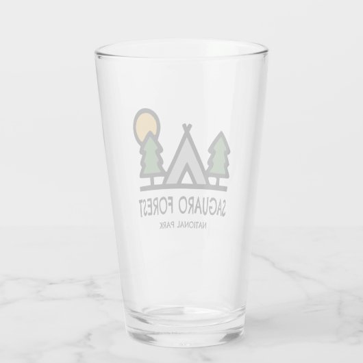 Nationaal park Saguaro Forest Glas (Achterkant)