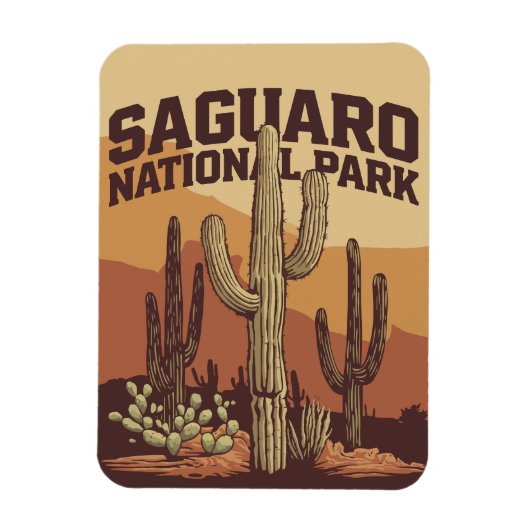 Nationaal park Saguaro Magneet (Verticaal)