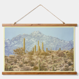 Nationaal park Saguaro met bergen Hangend Wandkleed