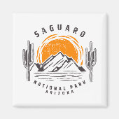  nationaal park Saguaro met cactus Magneet (Voorkant)