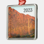 Nationaal park Saguaro Metalen Ornament (Links)