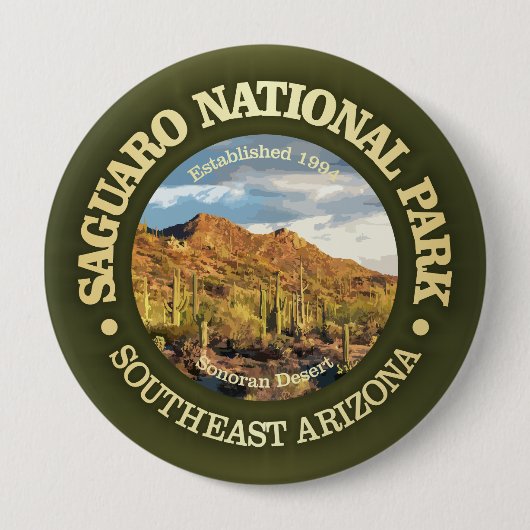 Nationaal park Saguaro (NP2) Ronde Button 4,0 Cm (Voorkant)