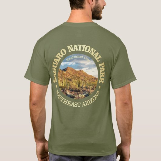 Nationaal park Saguaro (NP2) T-shirt (Achterkant)