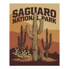 Nationaal park Saguaro Perfect Poster