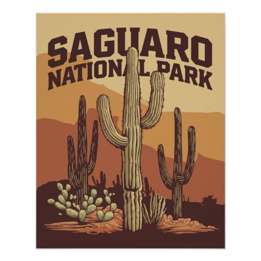 Nationaal park Saguaro Perfect Poster (Voorkant)