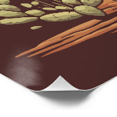 Nationaal park Saguaro Perfect Poster (Hoek)