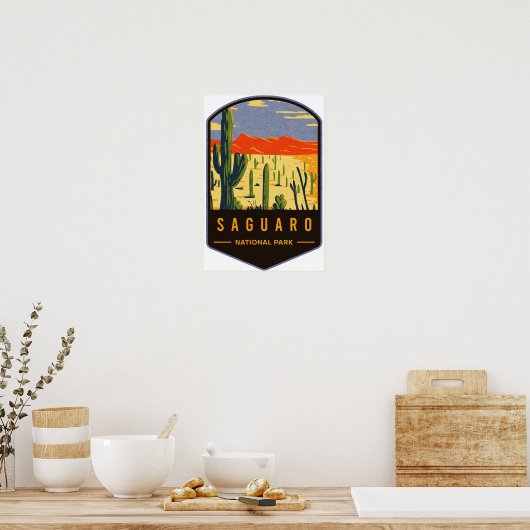 Nationaal park Saguaro Poster (Keuken)