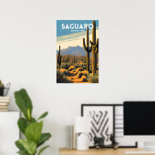Nationaal park Saguaro Poster (Thuiskantoor)