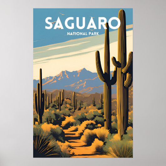 Nationaal park Saguaro Poster (Voorkant)
