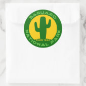 Nationaal park Saguaro Ronde Sticker (Tas)