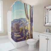 Nationaal park Saguaro, schilderachtig gebied. Douchegordijn (In situ)