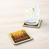 Nationaal park Saguaro Square | Arizona Bier Onderzetter (Rechterzijde)