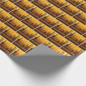 Nationaal park Saguaro Square | Arizona Cadeaupapier (Hoek)