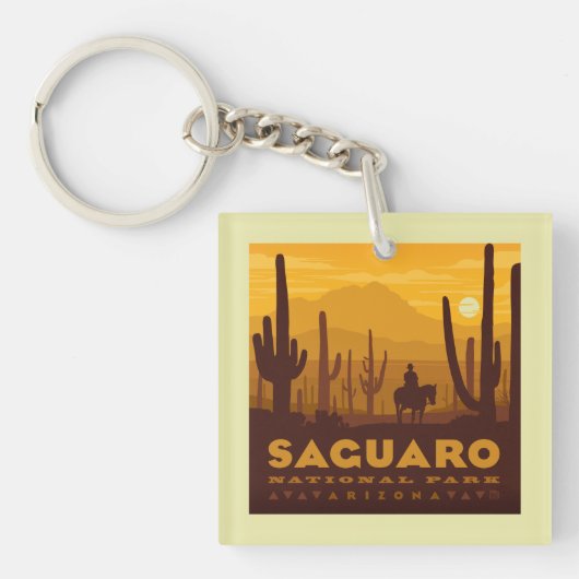 Nationaal park Saguaro Square | Arizona Sleutelhanger (Voorkant)