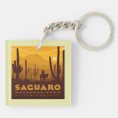 Nationaal park Saguaro Square | Arizona Sleutelhanger (Achterkant)