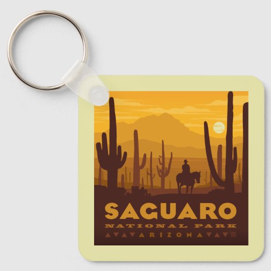 Nationaal park Saguaro Square | Arizona Sleutelhanger (Voorkant)