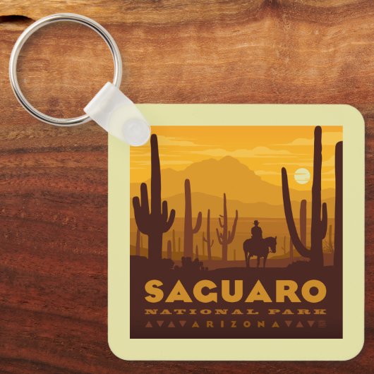 Nationaal park Saguaro Square | Arizona Sleutelhanger (Voorkant)