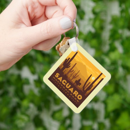 Nationaal park Saguaro Square | Arizona Sleutelhanger (Hand)