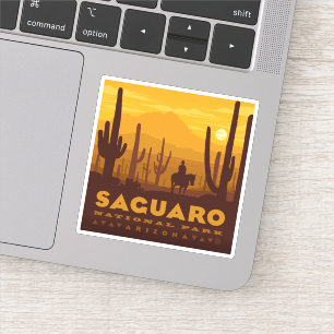 Nationaal park Saguaro Square Arizona Sticker