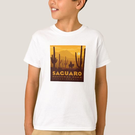 Nationaal park Saguaro Square | Arizona T-shirt (Voorkant)