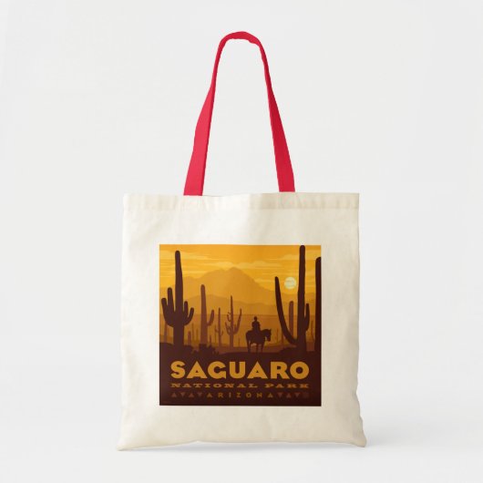 Nationaal park Saguaro Square | Arizona Tote Bag (Voorkant)