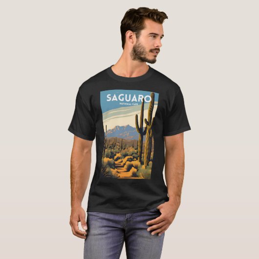 Nationaal park Saguaro T-shirt (Voorkant volledig)