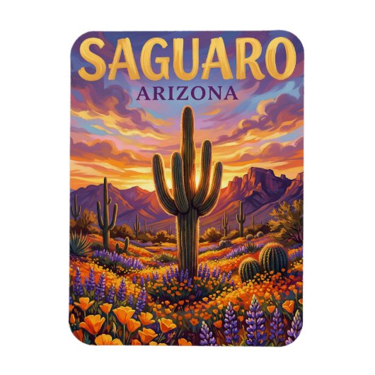 Nationaal park Saguaro VS Magneet (Verticaal)