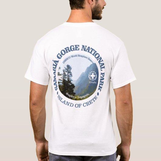 Nationaal Park Samaria Gorge T-shirt (Achterkant)