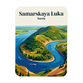 Nationaal park Samarskaya Luka Rusland Magneet