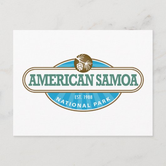 Nationaal Park Samoa Briefkaart (Voorkant)