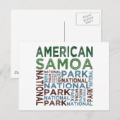 Nationaal Park Samoa Briefkaart (Voorkant / Achterkant)