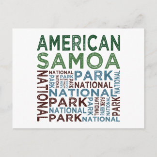 Nationaal Park Samoa Briefkaart