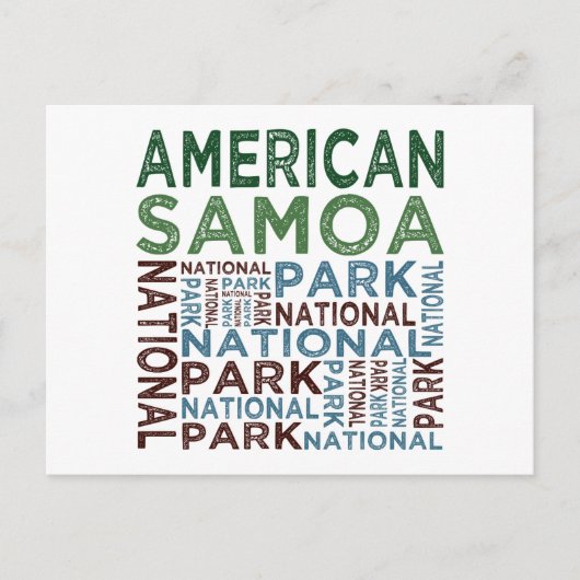 Nationaal Park Samoa Briefkaart (Voorkant)