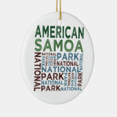 Nationaal Park Samoa Keramisch Ornament (Rechts)