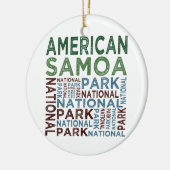 Nationaal Park Samoa Keramisch Ornament (Links)