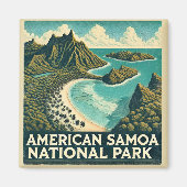 Nationaal Park Samoa Magneet (Voorkant)