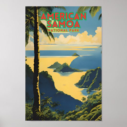 Nationaal Park Samoa Poster (Voorkant)