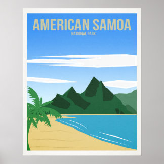 Nationaal Park Samoa Poster