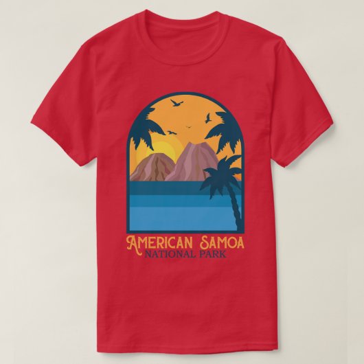 Nationaal Park Samoa T-shirt (Design voorkant)